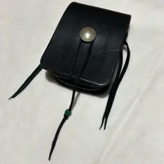 goros ゴローズ　メディスンバッグ　ポーチ　ブラック　黒　レザー　本革 goros ゴローズ メディスンバッグ ポーチ ブラック 黒 レザー 本