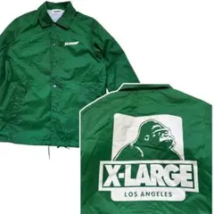 XLARGE コーチジャケット バックロゴ OGゴリラ グリーン Sサイズ