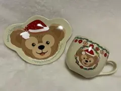 ディズニーシー　クリスマス限定　ダッフィー　スーベニアプレート　スーベニアカップ