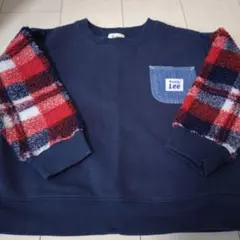 Lee ネイビー裏起毛 トレーナー 110cm