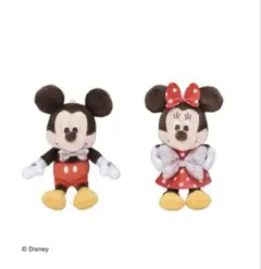 ミッキー＆ミニー　赤いほっぺ　マスコット　ワン！ダフルギフト