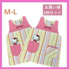 【お買い得2枚セット】キャラクターエプロン　保育士　キティ　kitty 新品