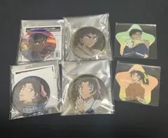 名探偵コナン 100万ドルの五稜郭 缶バッジ 缶ミラー ステッカー 平次 和葉