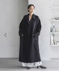 ネイビー ロングコート Mサイズ