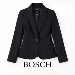 未使用 BOSCH ボッシュ 黒 1ボタンジャケット 38 M 通勤