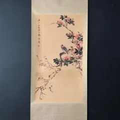 d*9様 台湾 故宮博物院 額入り絵画 清錢維城畫萬彙熙春圖 軸 - メルカリ
