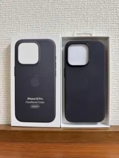 Apple純正 iPhone 15 Pro ファインウーブンケース 黒