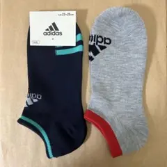 【2足セット】adidas 靴下　キッズ　23-25cm