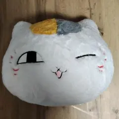 夏目友人帳　めちゃもふぐっとニャンコ先生顔型ぬいぐるみ　ウインクver タグ付き