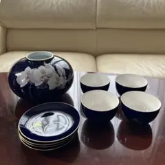 香蘭社　花瓶　湯呑み茶碗　小皿まとめて