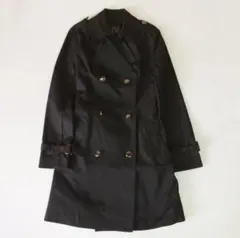 CECIL McBEE セシルマクビー トレンチコート ブラック ベルト付 黒