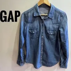 GAP 1969 デニムシャツ ウエスタン 長袖 レディースS 羽織り