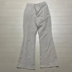 GU フレアパンツ ホワイト S