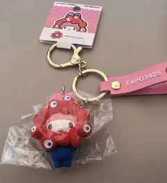 大阪万博 ミャクミャクコラボ サンリオキャラクター キーホルダー マイメロディ