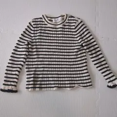 H&M キッズ ボーダー 長袖カットソー 100cm