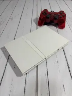 PS2 本体 SCPH-70000 薄型 ホワイト 動作品 メモリーカード付