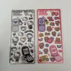 つ*。様 サンリオ 平成はっぴーフォン キティちゃん 2枚セット