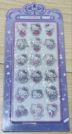 キティ　アクリルシール　ホロ入り　シール　シール帳