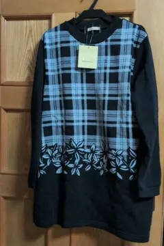 cecchin チュニック LL ブラック/グレー