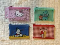 サンリオキャラクターズ　フラットポーチ　4個セット
