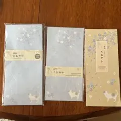 猫ちゃん　一筆箋　縦型封筒セット