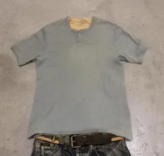 archive 00s OLDUNIQLO layered henley tee