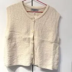 最終値下げ ways will ベスト ニットベスト ベージュ 新品 じまちゃん