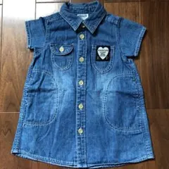 再値下げ！ブリーズ デニムワンピース 80