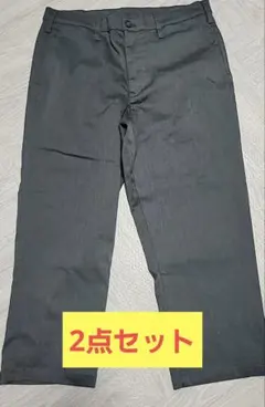 【新品・未使用】グレー ベージュ パンツ XL 2点