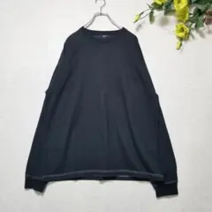 ビームスハート (L) 黒 長袖 カットソー ストリート系 ビッグシルエット