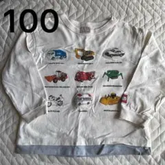 100 patit main プティマイン　長袖　ロンT トミカ　男の子　ボーイ