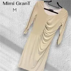 【Mimi GranT】美品！不二子ワンピース タック ベージュ Mサイズのサムネイル