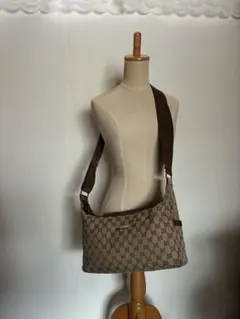 【グッチ】GUCCI GGキャンバス 斜め掛け ショルダーバッグ 肩掛け