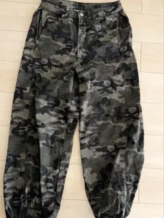 カモフラージュ カーゴパンツ デニム