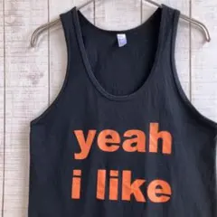 古着　タンクトップ　ノースリーブ プリント　アメカジ