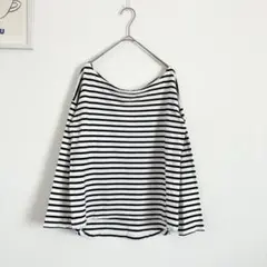 スローブイエナ　長袖　ボーダー　Tシャツ　ロンT シンプル　ボートネックのサムネイル