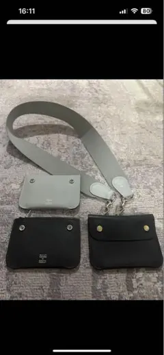 サンカッケイ付き財布 グレー