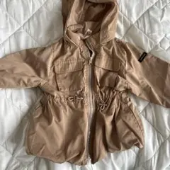 petit main フード付きジャケット ベージュ 90cm
