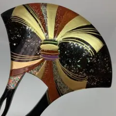 010507 樹脂　結婚式　鼈甲黒甲風　金蒔絵　熨斗　バチ　かんざし