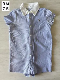 Ralph Lauren ポロシャツ半袖ロンパース 9M 75