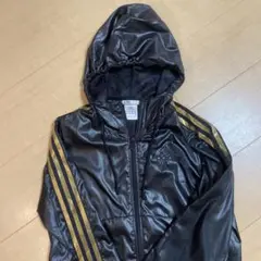 adidas ウィンドブレーカー(クライマプルーフ)ブラック／ゴールド