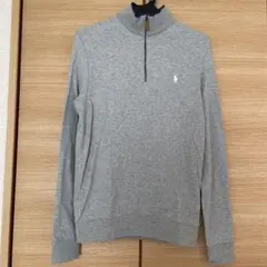 【未使用】ポロゴルフ ラルフローレン POLO ハイネック ハーフジップ グレー
