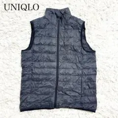 【UNIQLO】ユニクロ ウルトラライトダウンベスト チェック柄【M】