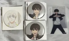 呪術廻戦展　懐玉・玉折 灰原雄　缶バッジ　クリアカード