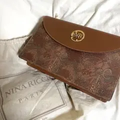 NINA RICCI ロゴ入りショルダーバッグ