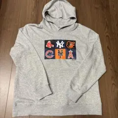【激レア】MLB公式 Majestic マルチロゴパーカー XL
