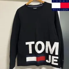 TOMMY JEANS トミージーンズ ロンT 長袖 カットソー ブラック M