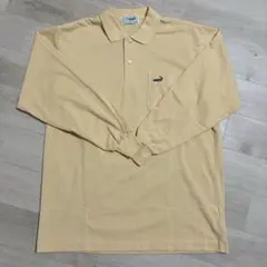 クロコダイル メンズ ポロシャツ 綿100% 長袖 Lサイズ