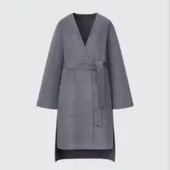 ユニクロC ダブルフェイスラップコート