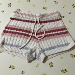 ジェラートピケ ストライプルームウェア ショートパンツのサムネイル